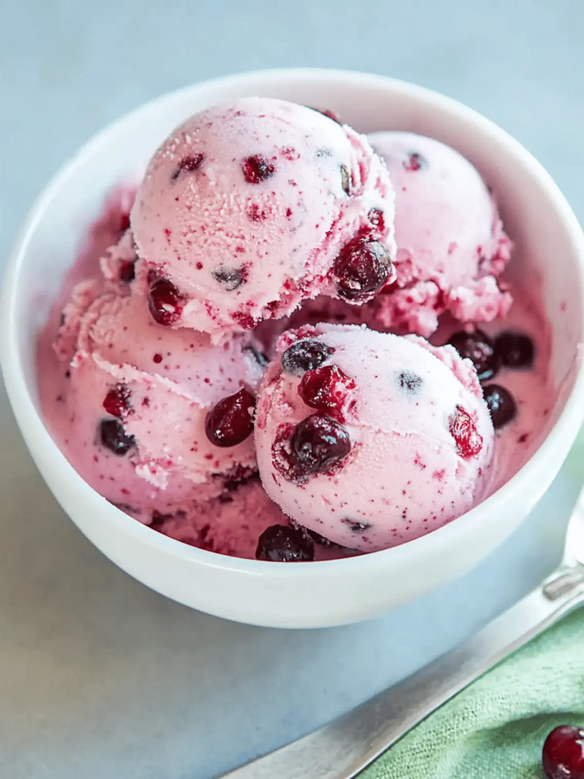 Cranberry Ice Cream