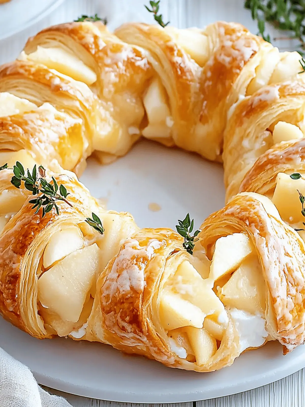 Apple Cream Cheese Crescent Ring