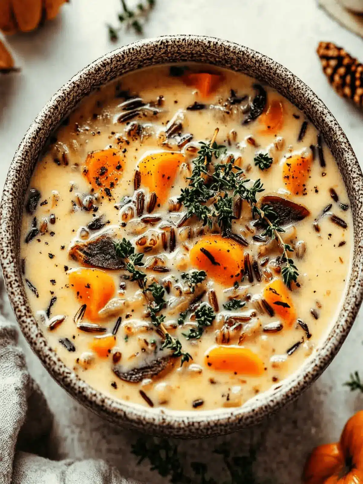 Cozy Up with Creamy Autumn Wild Rice Soup Delight 3 Autumn Wild Rice Soup