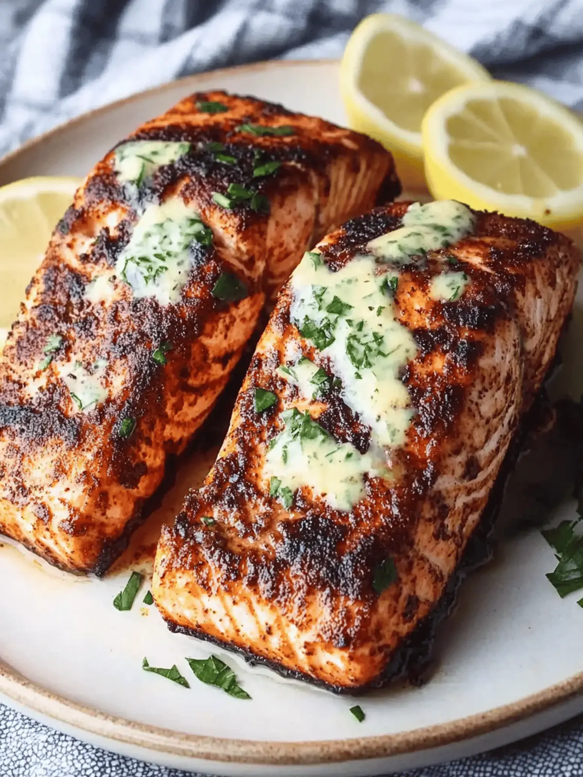 Crispy Air Fryer Blackened Salmon