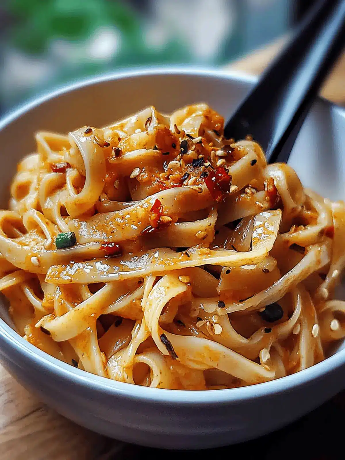 Aromatic Garlic Chilli Noodles with Soy and Vinegar