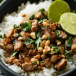 Ginger Lime Pork with Coconut Rice