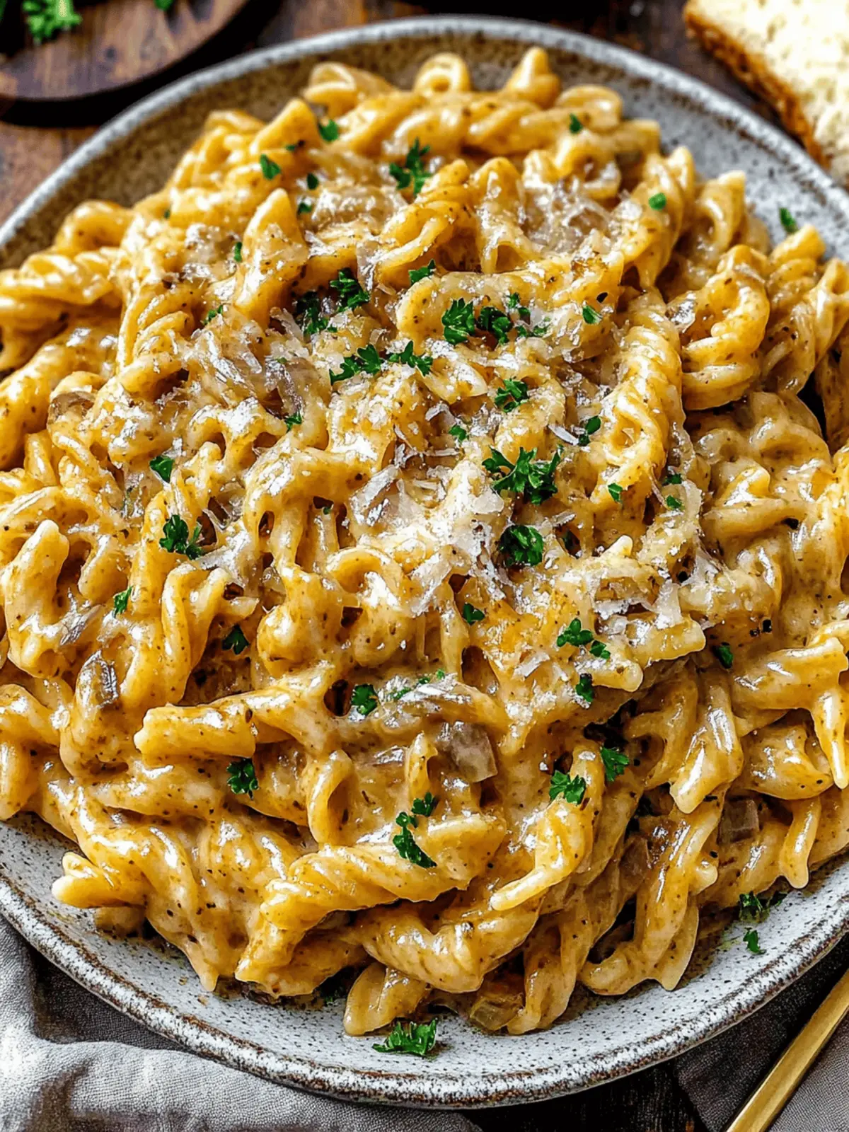 French Onion Pasta
