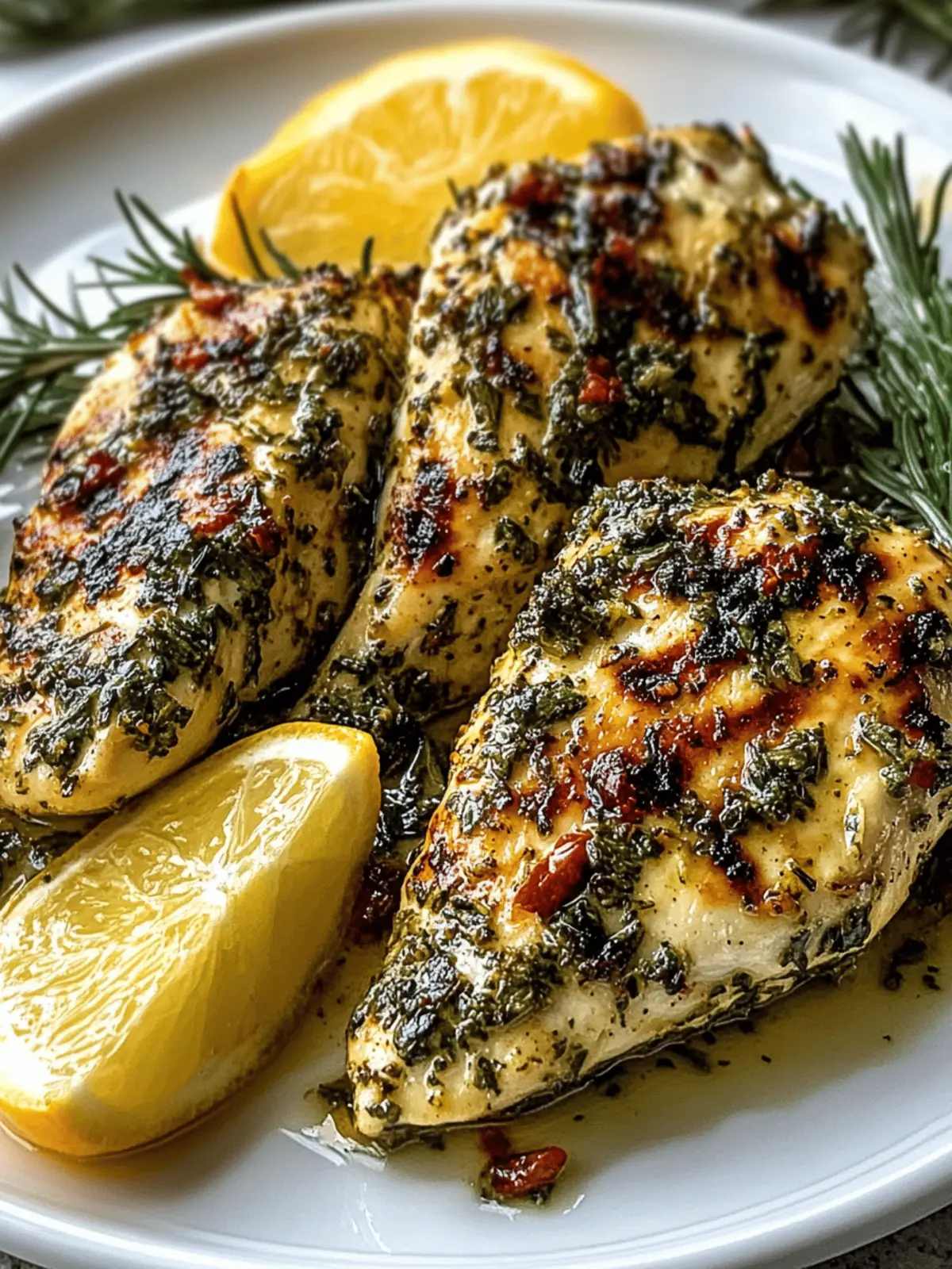 Mediterranean Herb Crusted Grilled Chicken