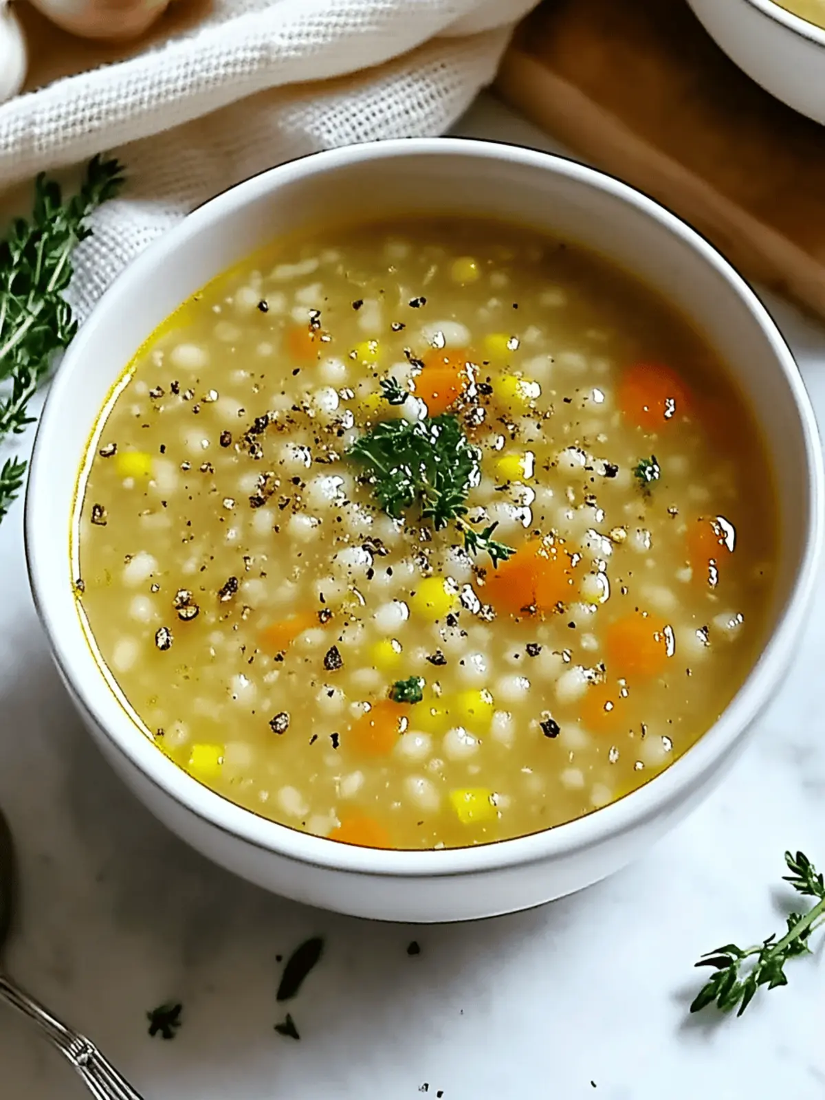 Healing Garlic Soup for Colds