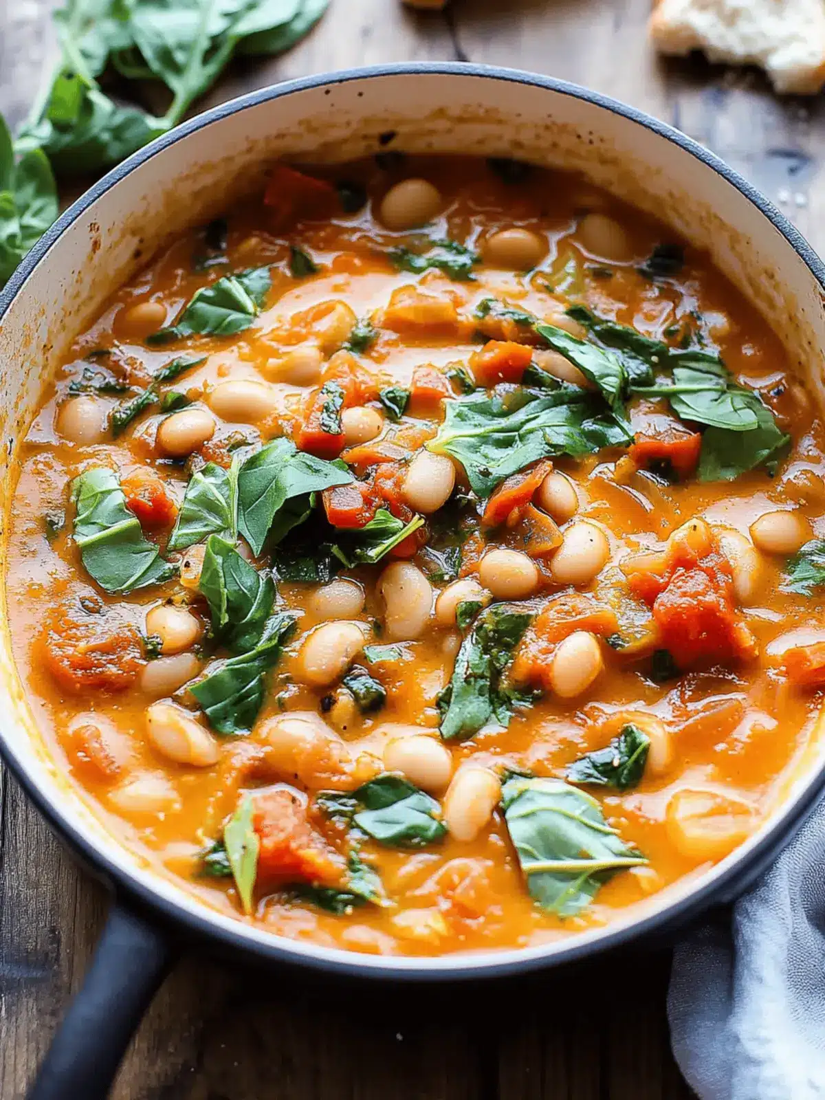 Creamy Tomato White Bean Stew