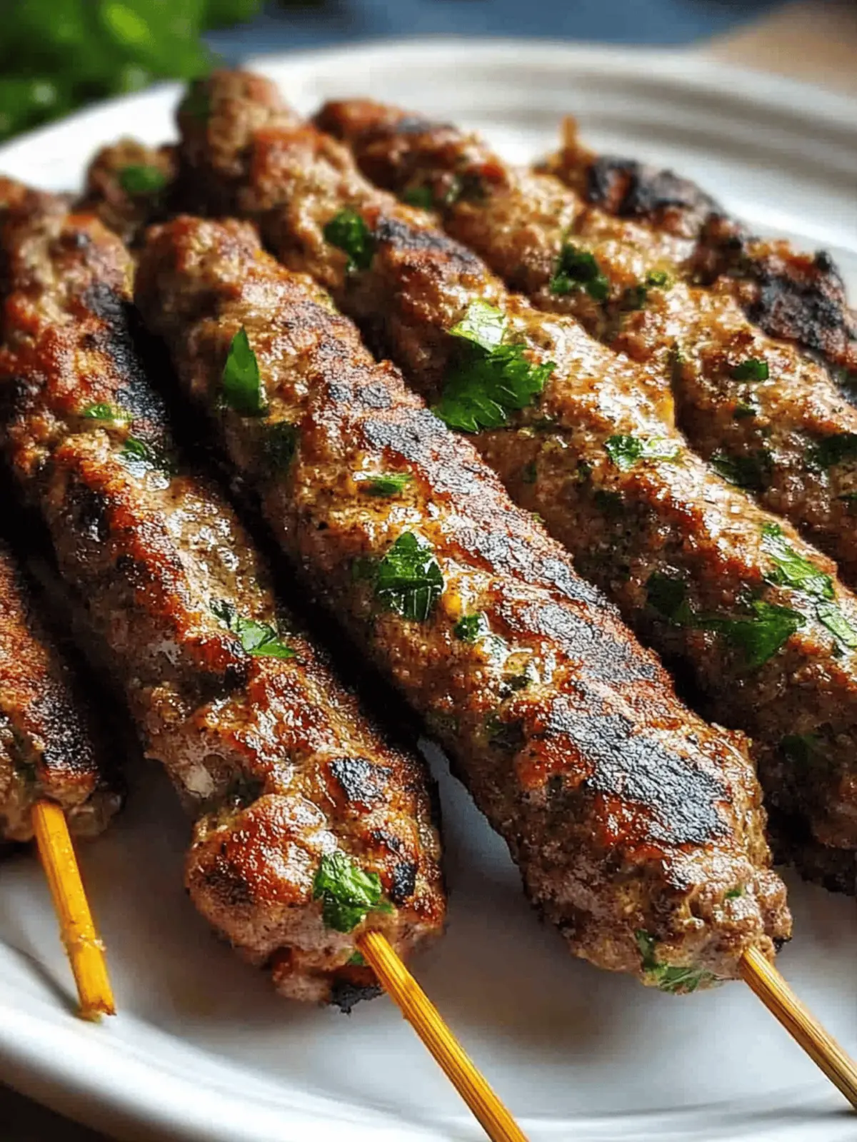 30-Minute Beef Kafta Kebabs