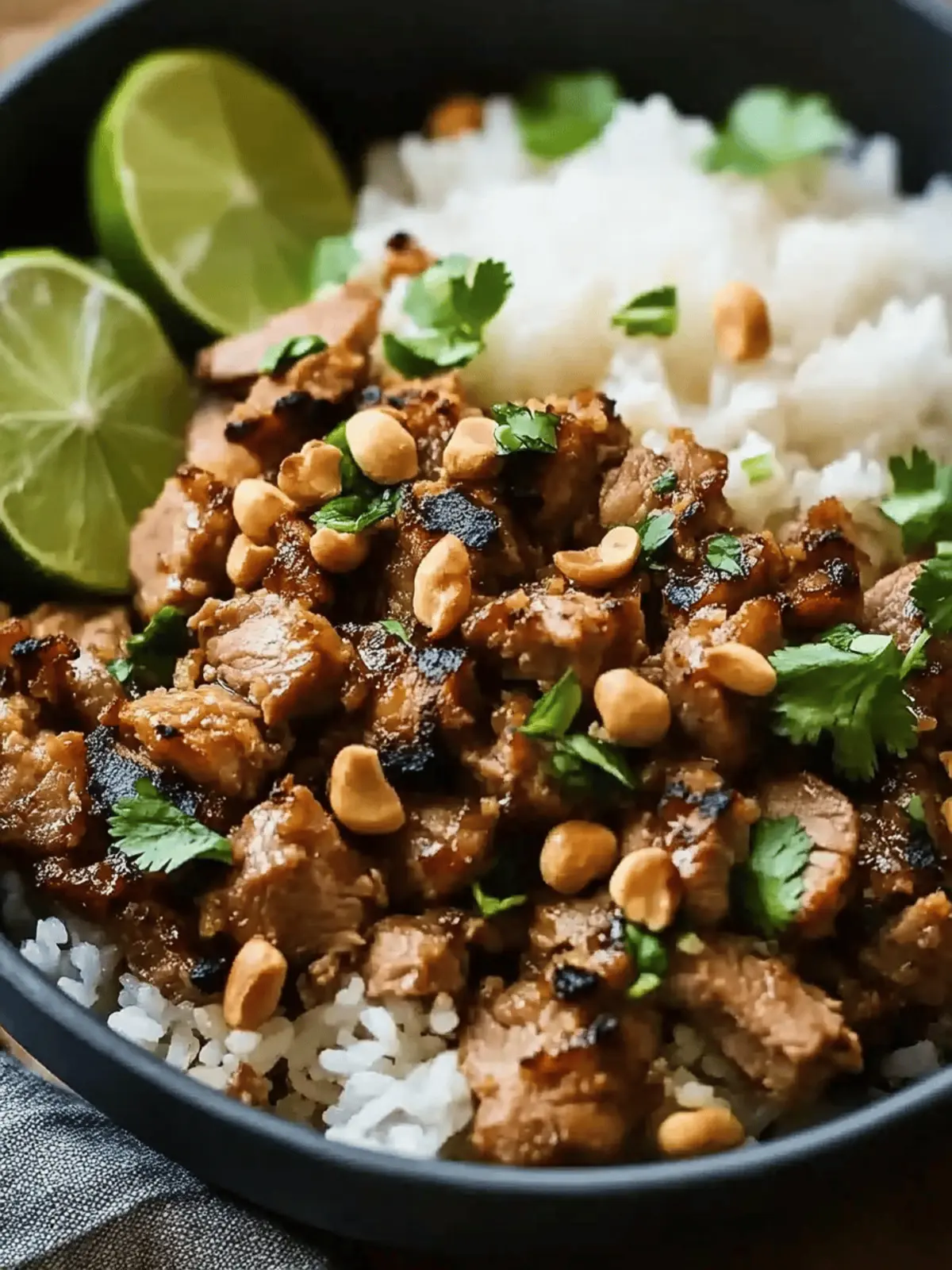 Ginger Lime Pork with Coconut Rice for a Cozy Dinner Night 3 Ginger Lime Pork with Coconut Rice