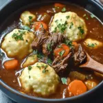 Slow Cooker Beef Stew with Dumplings