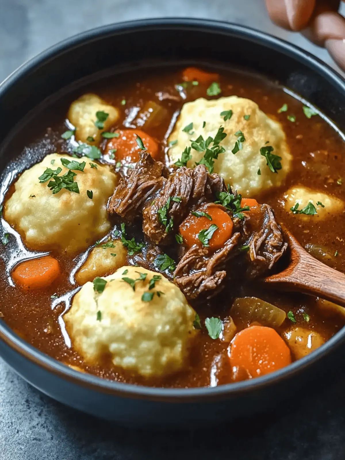 Slow Cooker Beef Stew with Dumplings