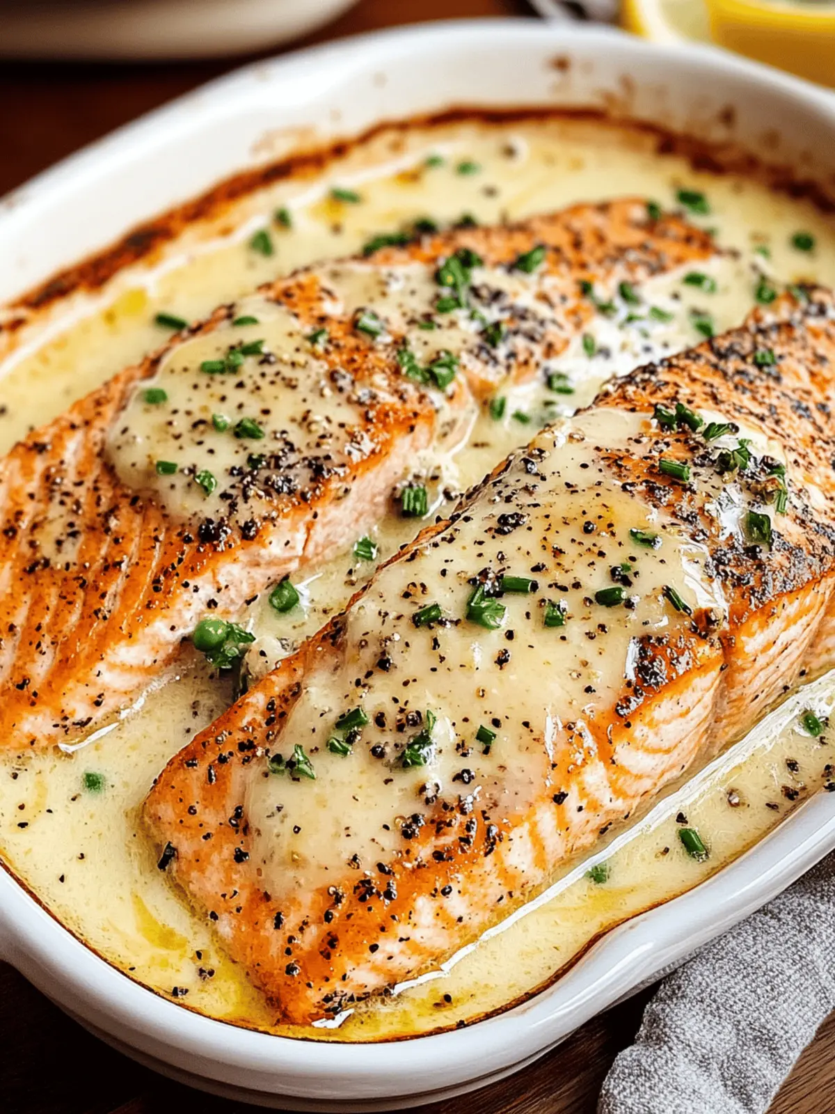 Baked Boursin Salmon
