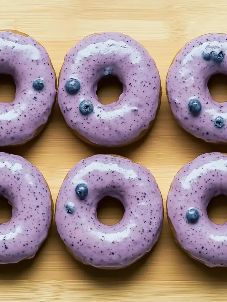 Easy Blueberry Cake Donuts