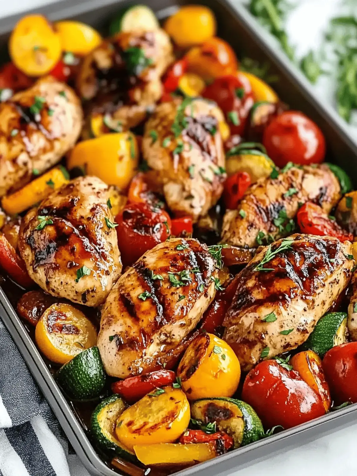 Balsamic Glazed Chicken and Veggies