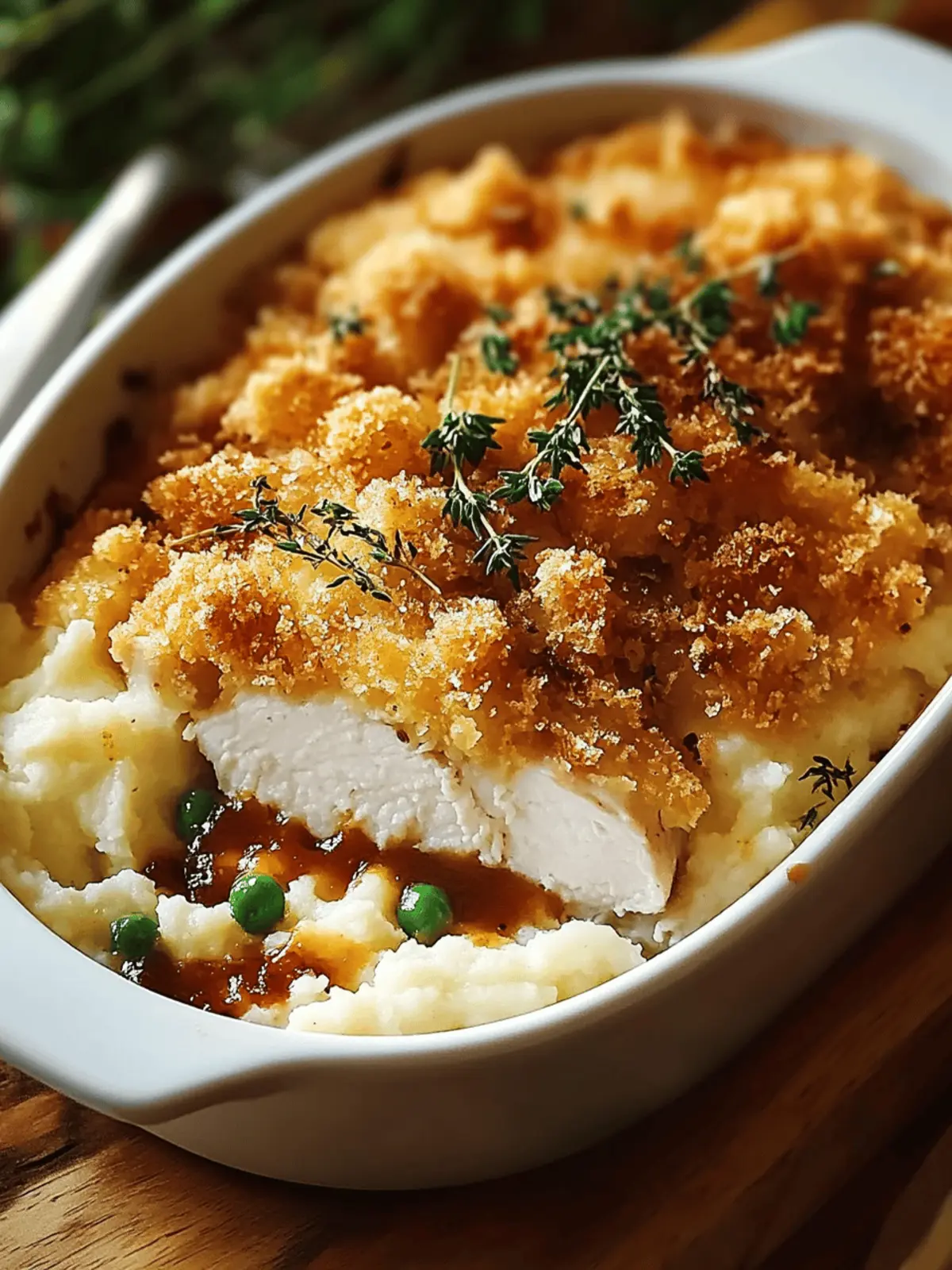 Crispy Chicken & Mashed Potato Casserole