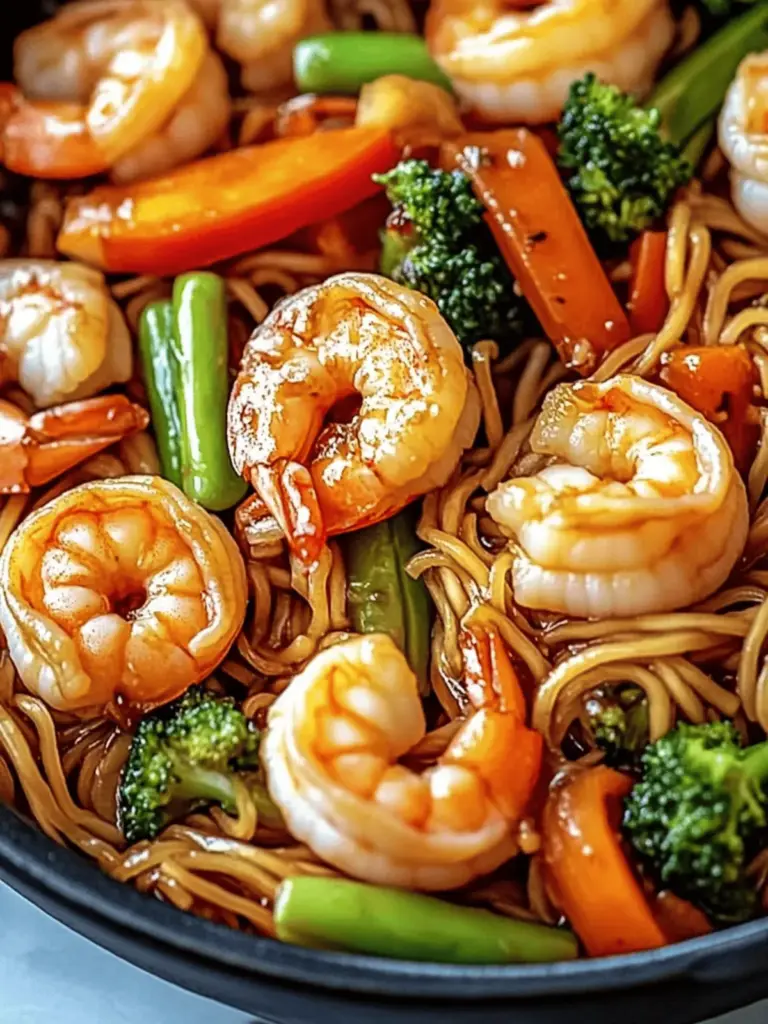 High-Protein Shrimp Stir Fry with Noodles