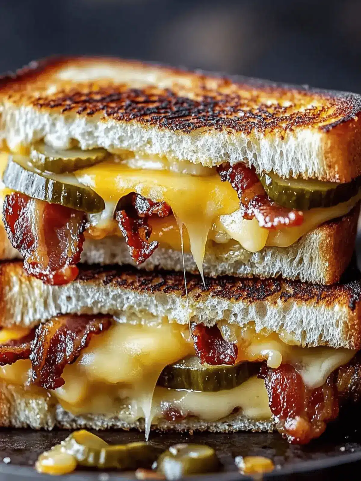 Dill Pickle Bacon Grilled Cheese: Your New Comfort Food Crush 2 Dill Pickle Bacon Grilled Cheese