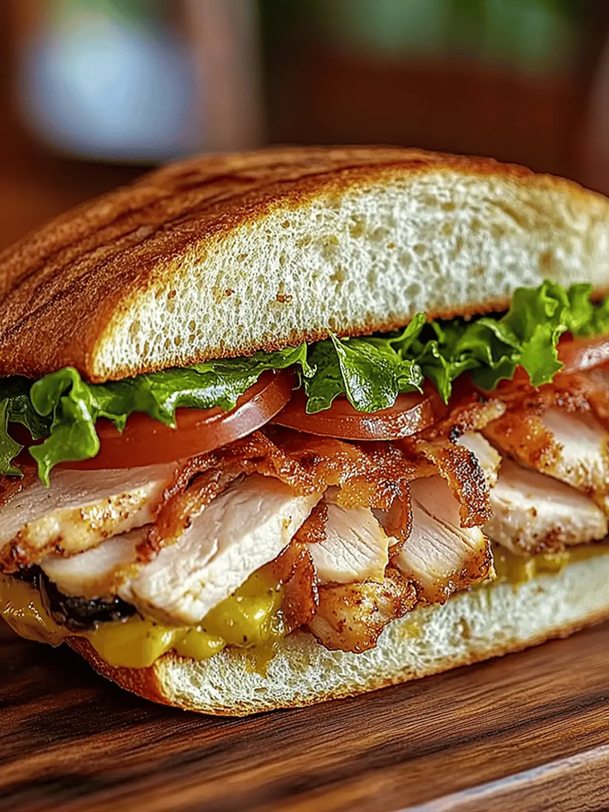 Grilled Chicken Cordon Bleu Sandwich