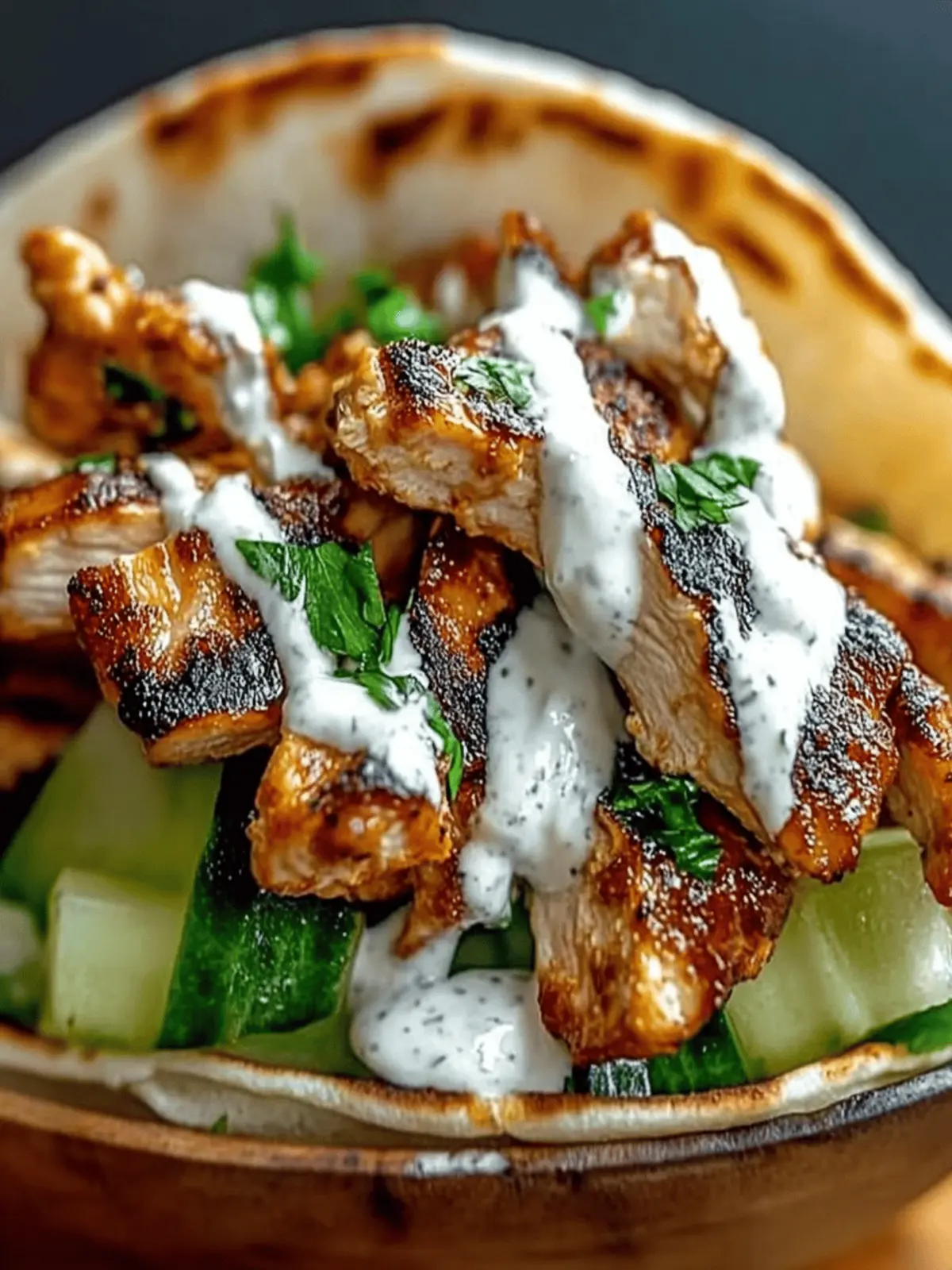 Juicy Chicken Shawarma with Garlic Sauce