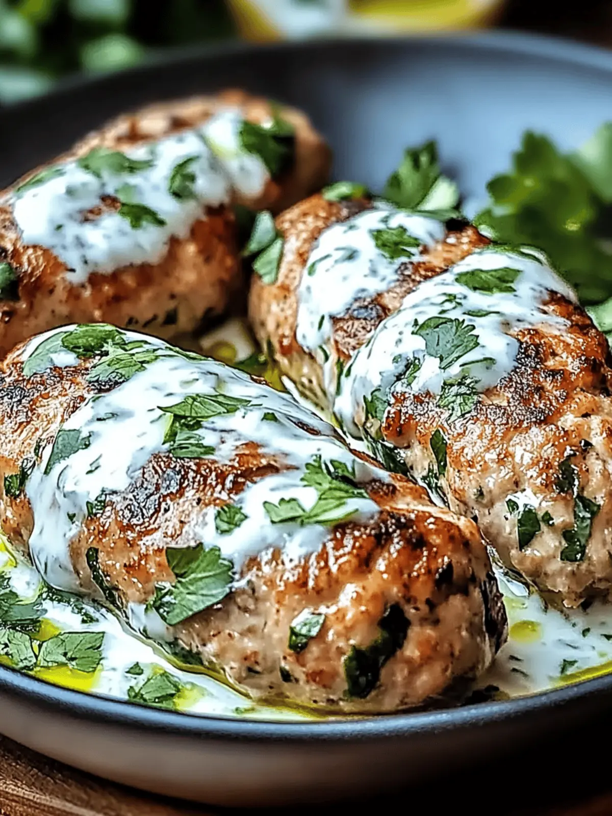 Delicious Chicken Kofta with Garlic Yogurt Sauce in 30 Minutes 2 Chicken Kofta with Garlic Yogurt Sauce