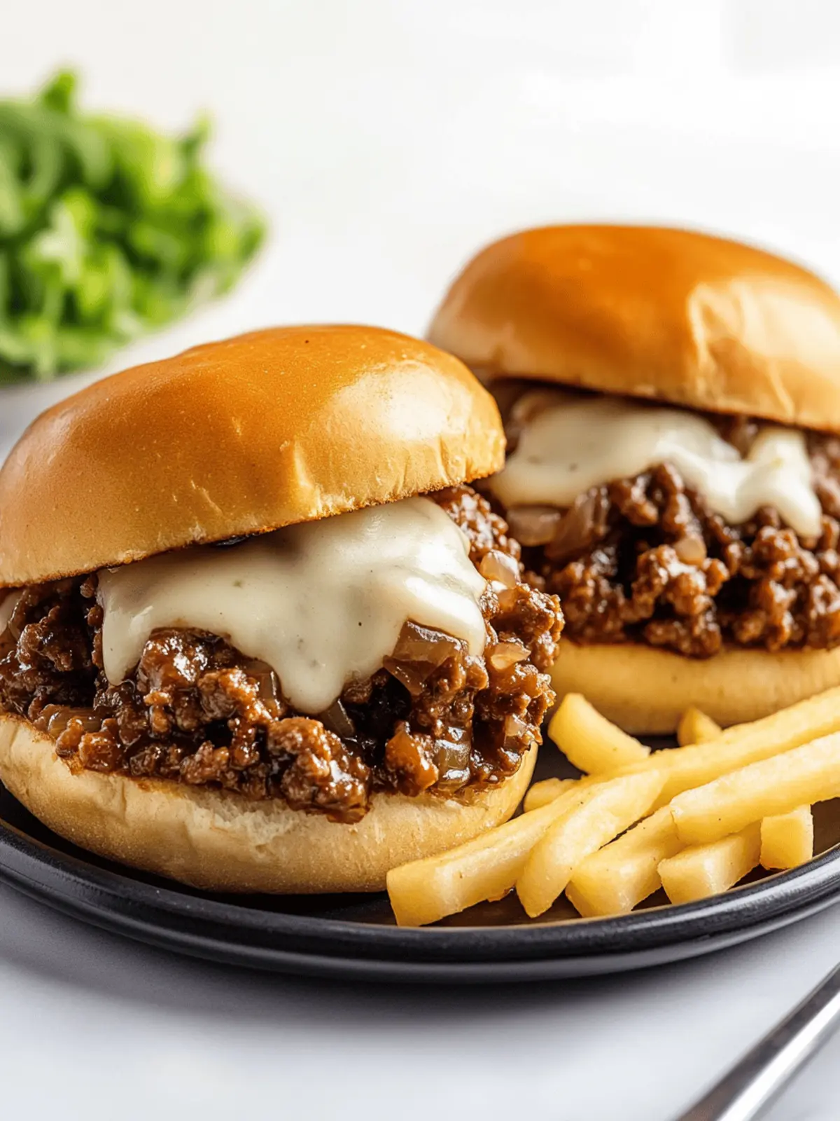 French Onion Beef Sloppy Joes