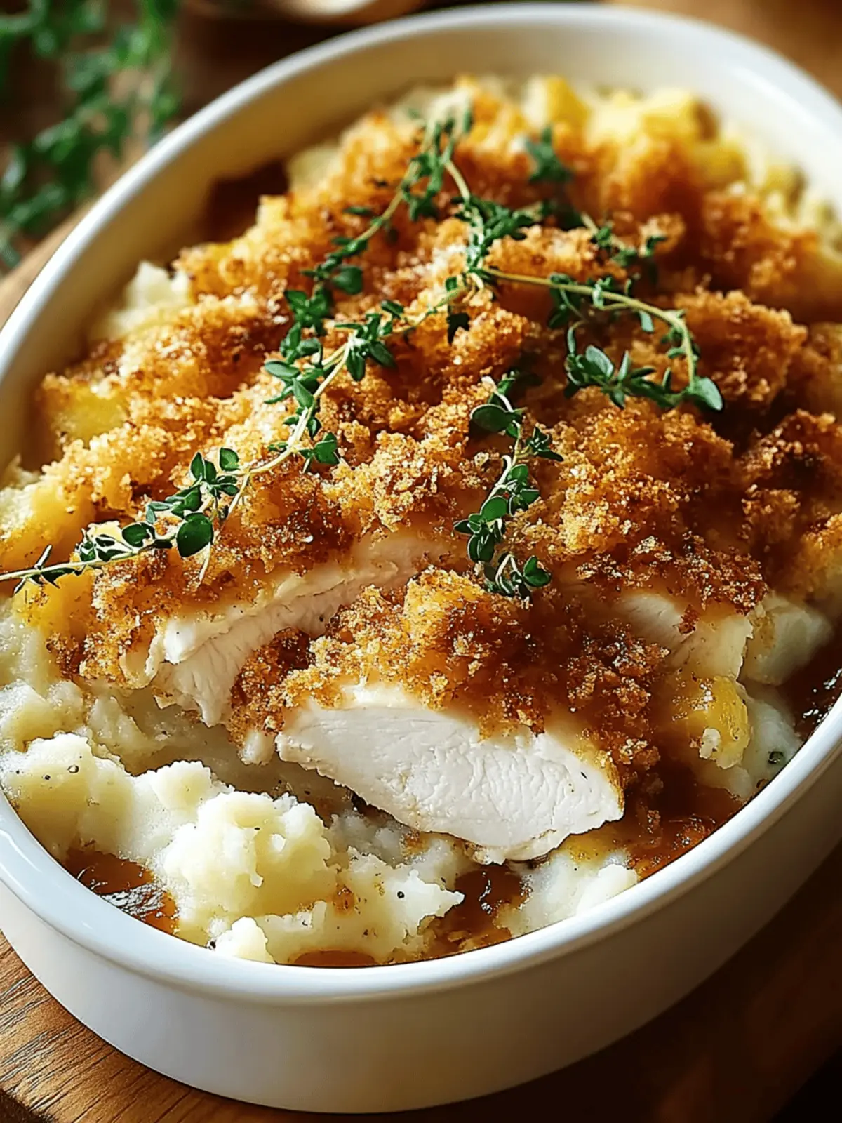 Crispy Chicken & Mashed Potato Casserole