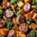 Honey Garlic Sausage Sweet Potatoes