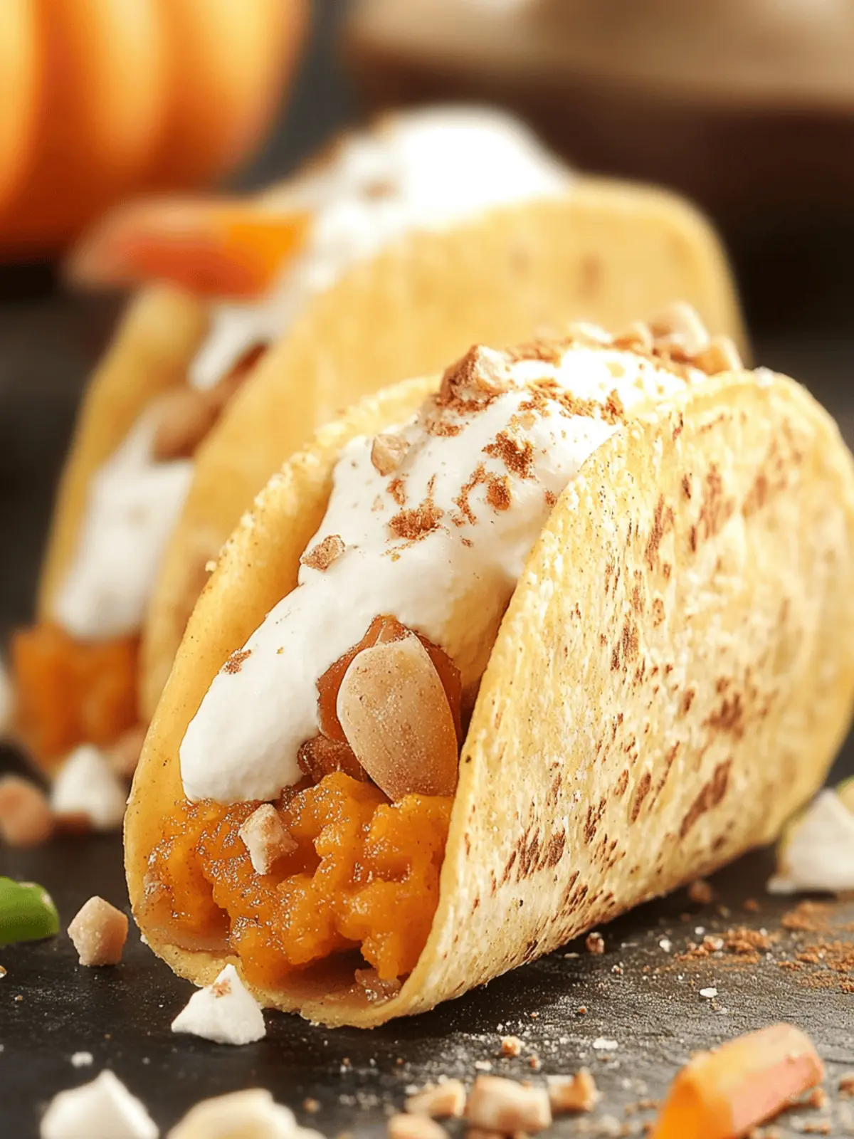Pumpkin Pie Tacos: A Fun Fall Twist on Thanksgiving Dessert 2 Pumpkin Pie Tacos