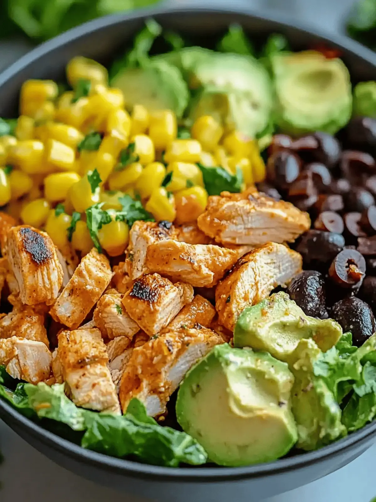 High Protein Southwest Chicken Salad for Energizing Lunches 3 High Protein Southwest Chicken Salad