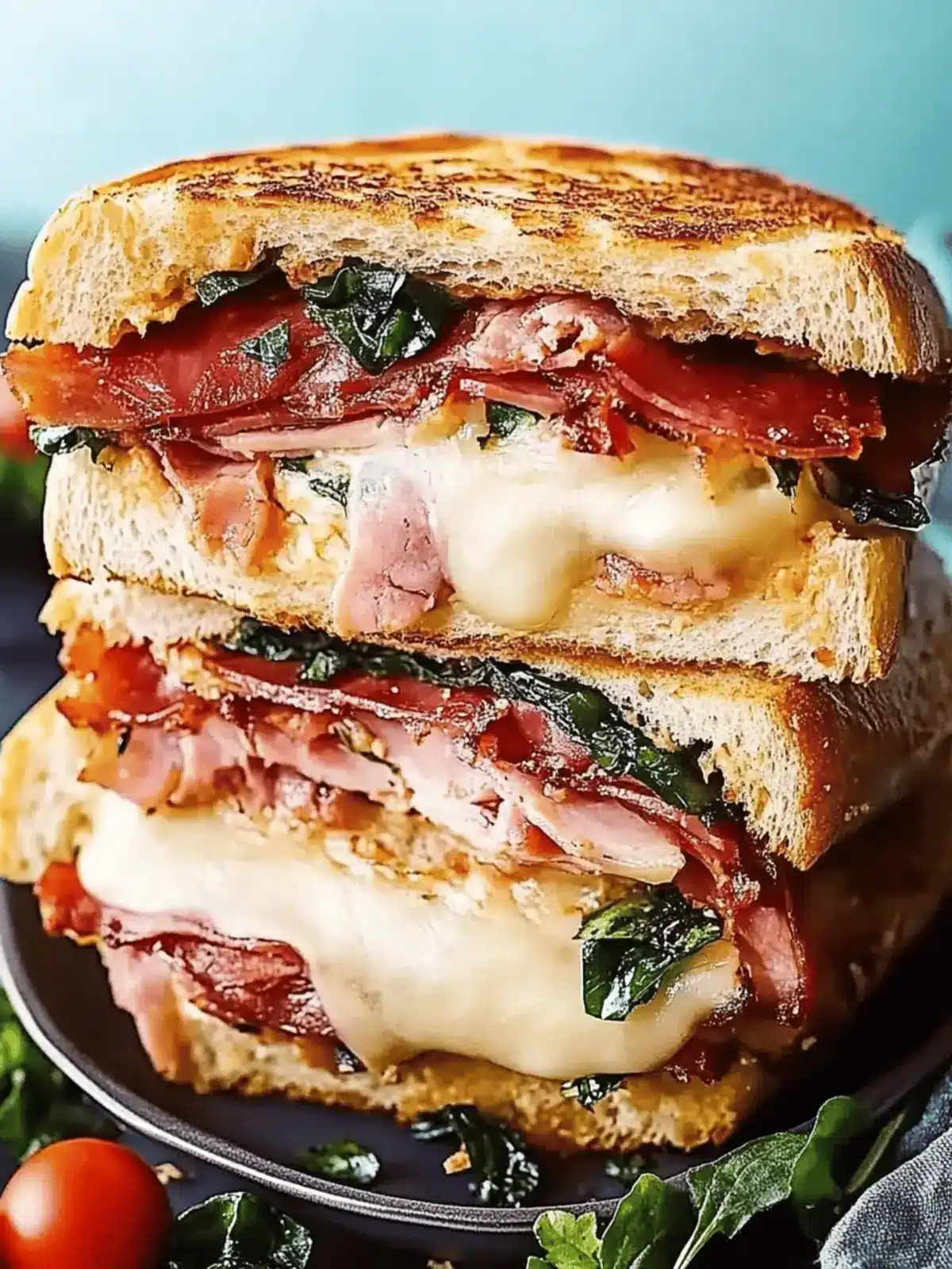 Christmas Leftovers Bread Bowl Sandwich Muffuletta
