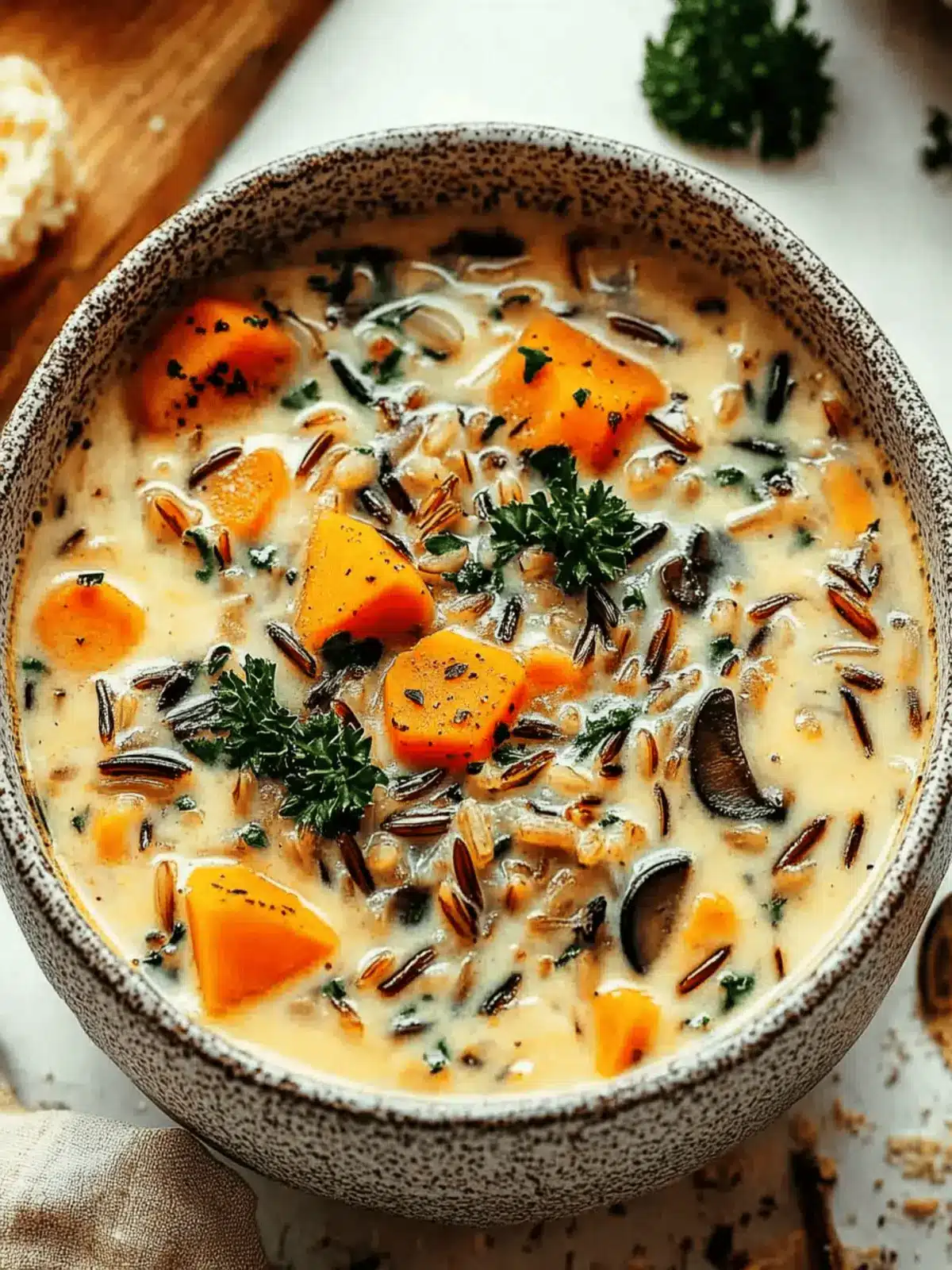 Cozy Up with Creamy Autumn Wild Rice Soup Delight 4 Autumn Wild Rice Soup