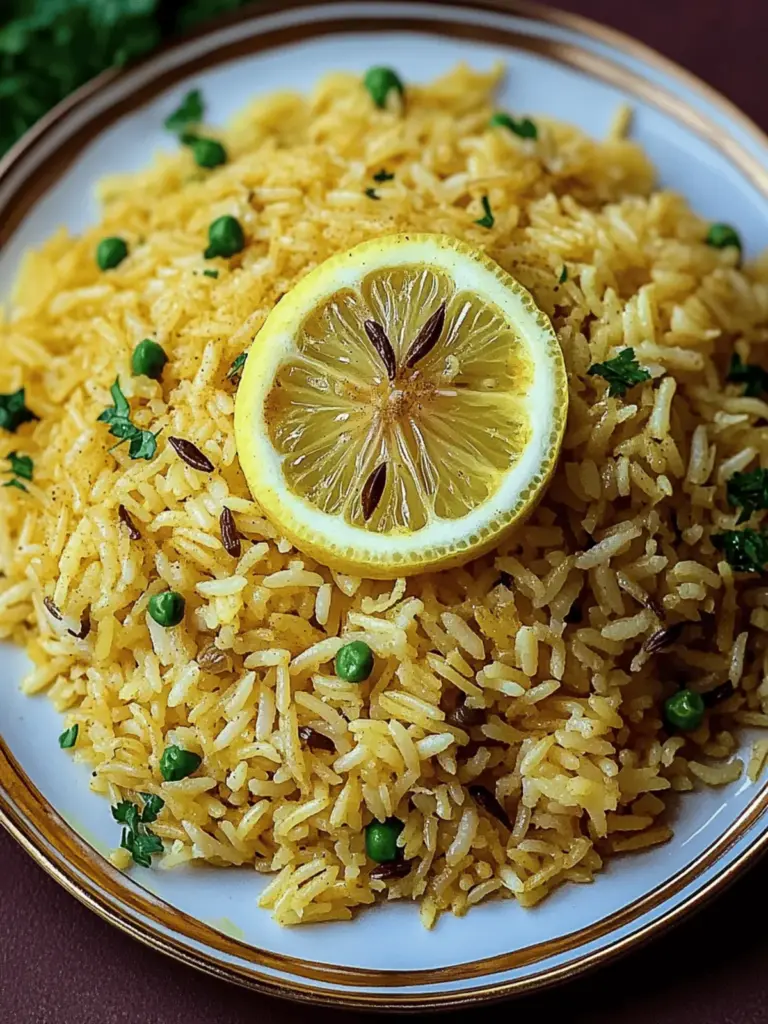 Fragrant Spiced Mediterranean Lemon Rice