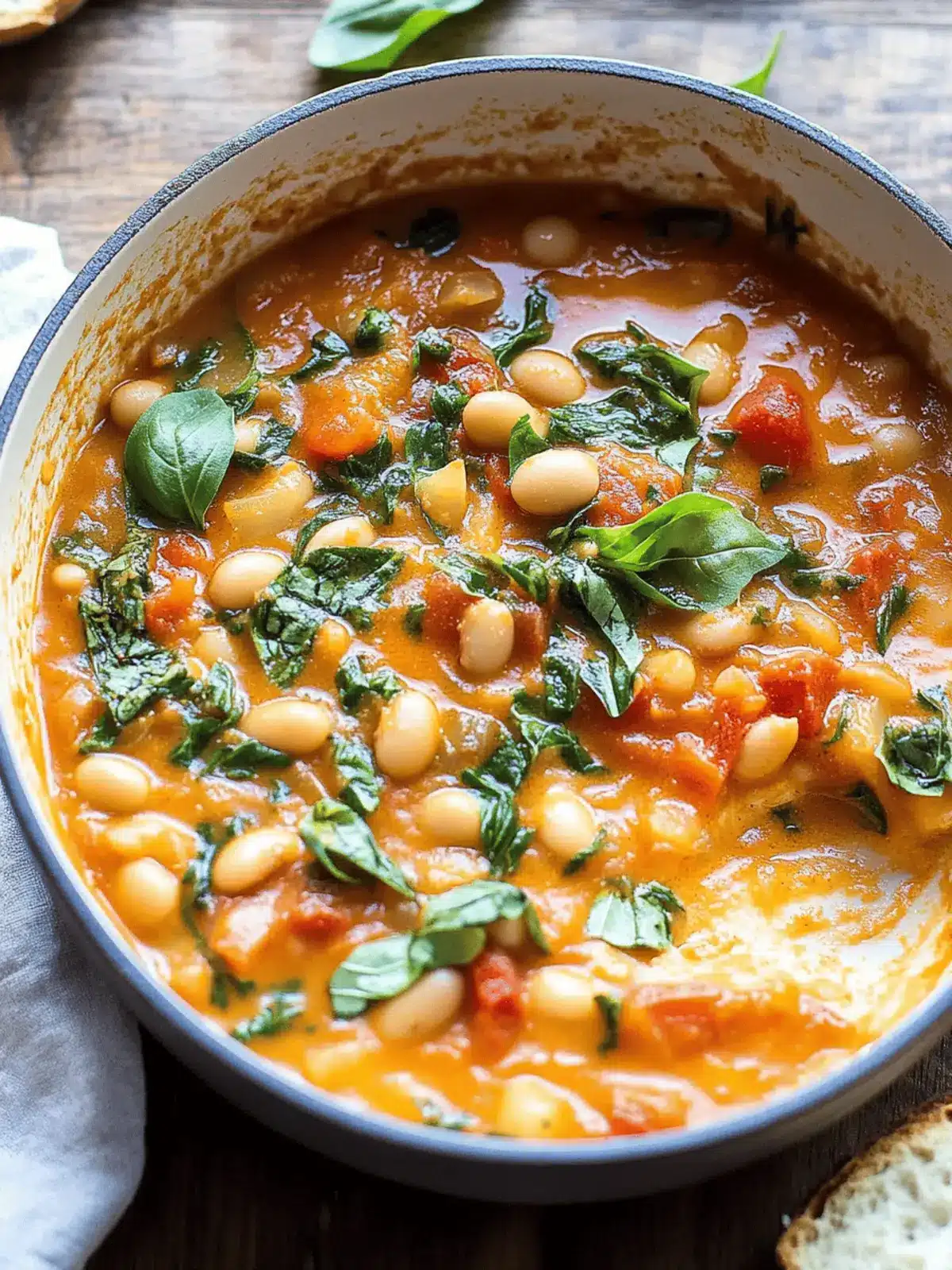 Creamy Tomato White Bean Stew