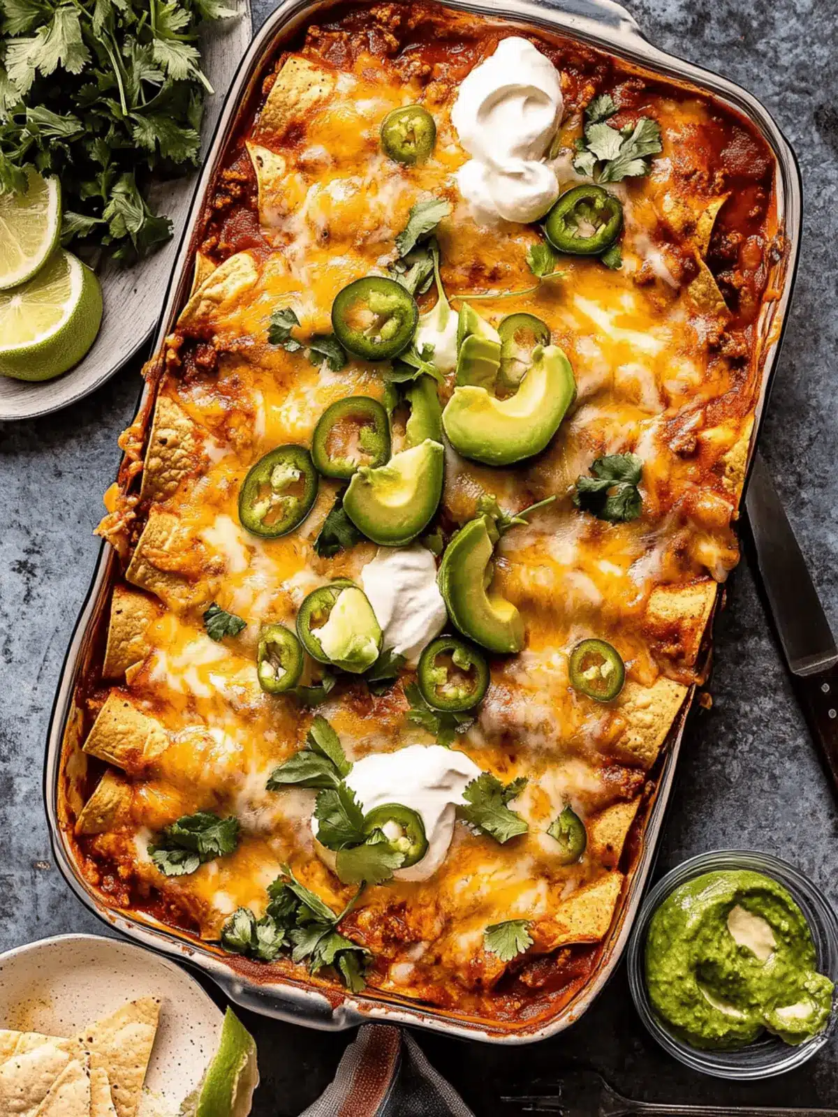 Beef Enchilada Casserole
