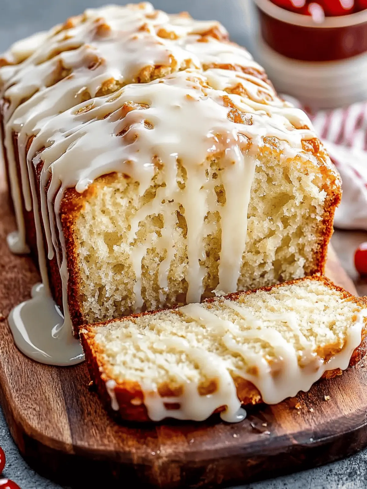 Eggnog Bread With Glaze