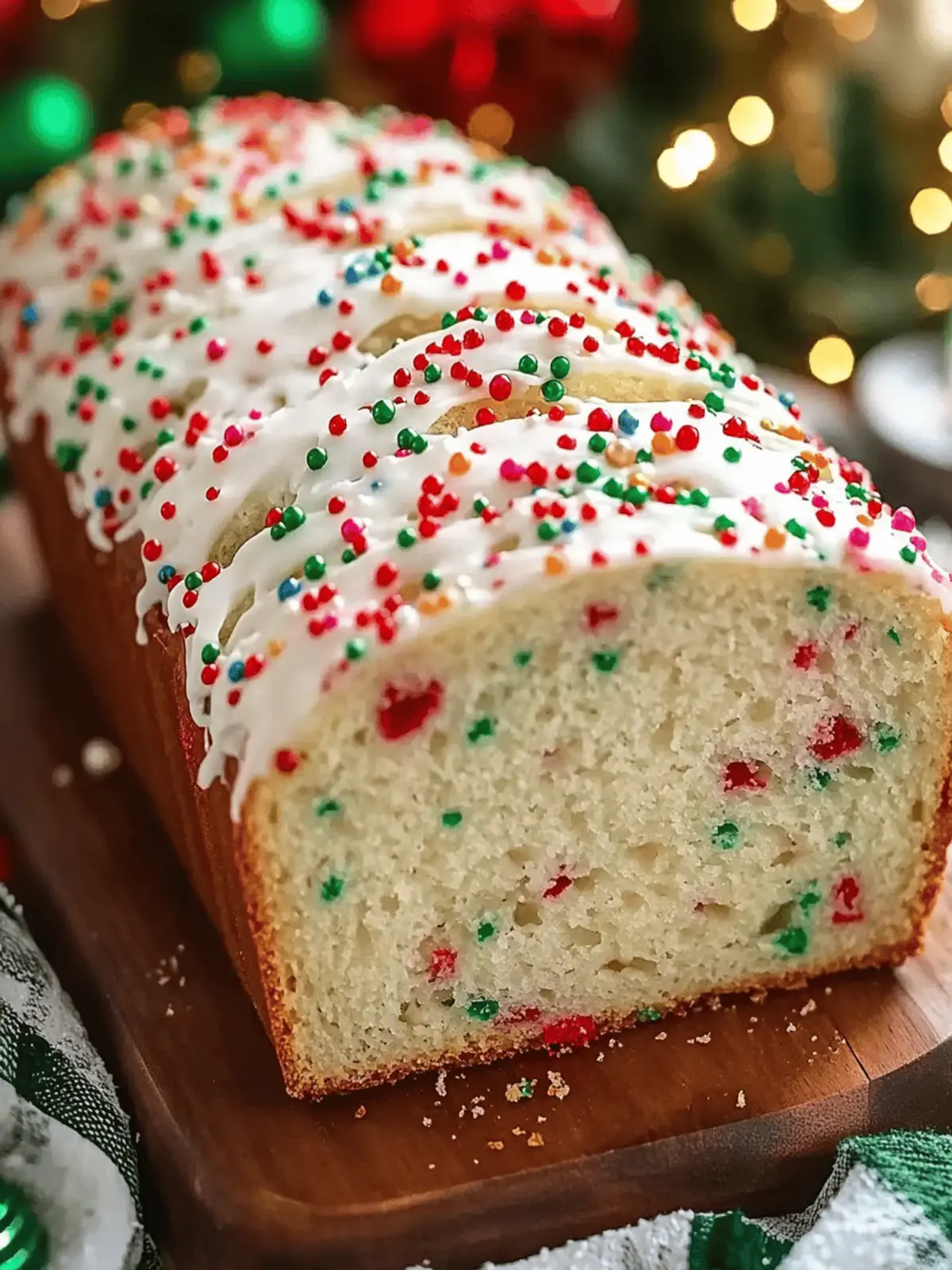 Christmas Sprinkle Buttermilk Bread