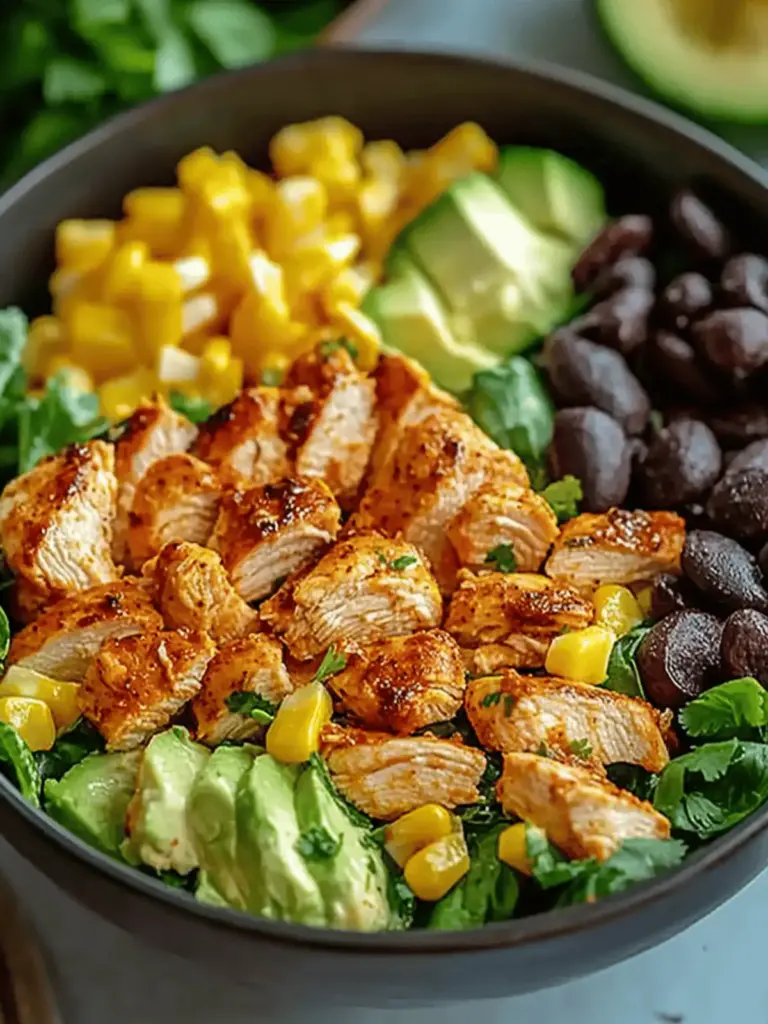 High Protein Southwest Chicken Salad