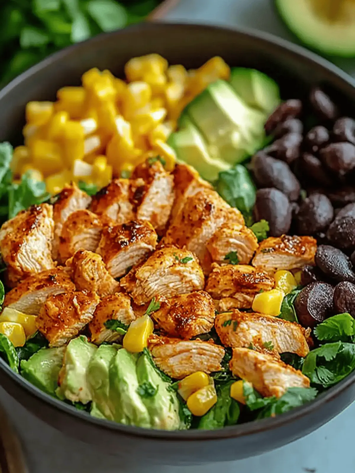 High Protein Southwest Chicken Salad