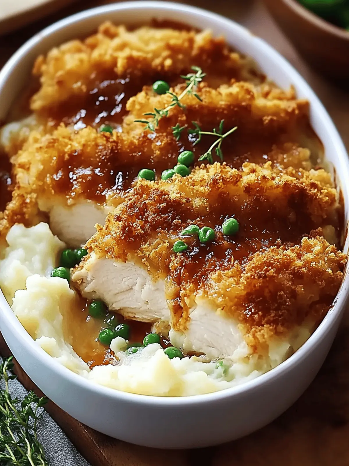 Crispy Chicken & Mashed Potato Casserole