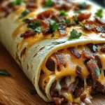 Cheesy Garlic Bacon Tortillas