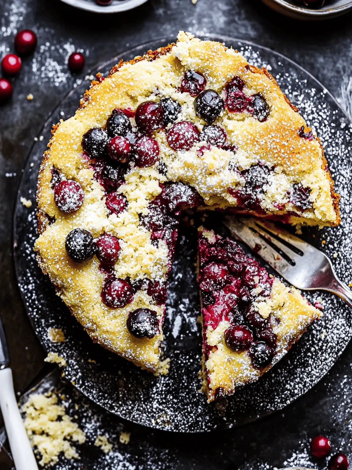 Cranberry Ricotta Cake