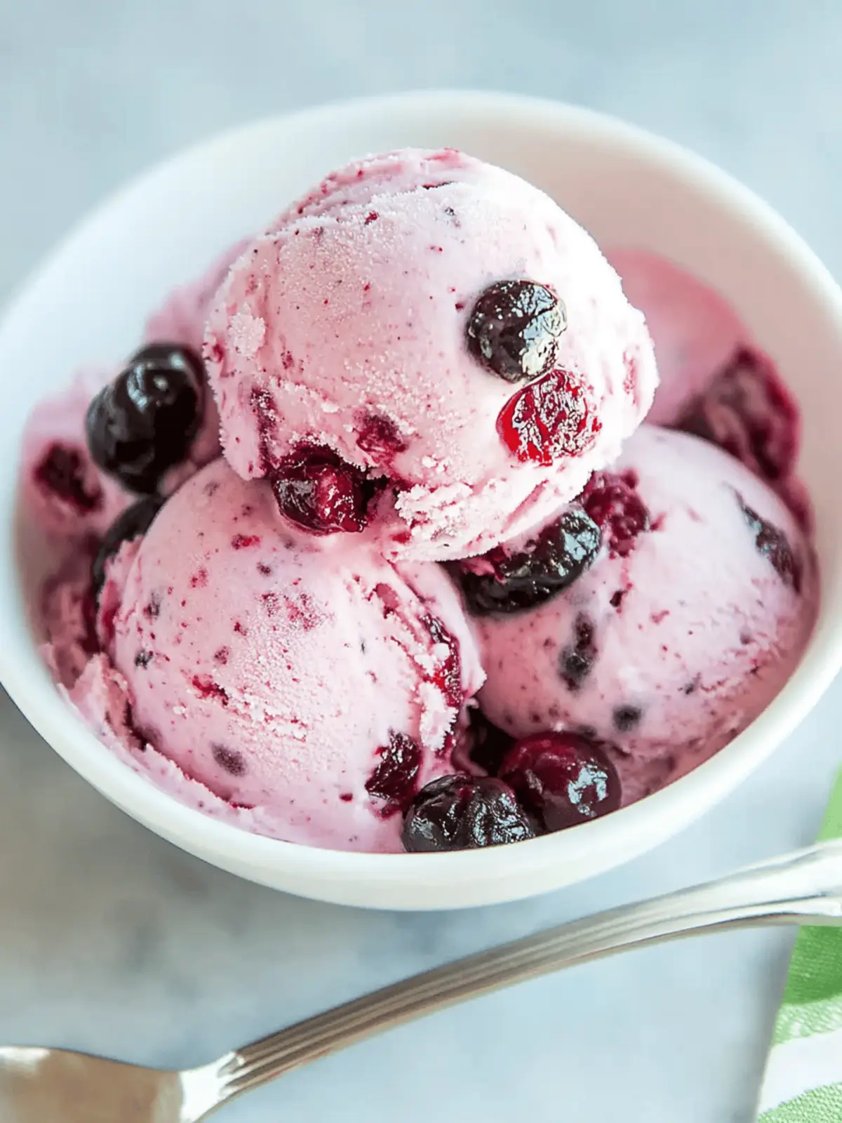 Cranberry Ice Cream
