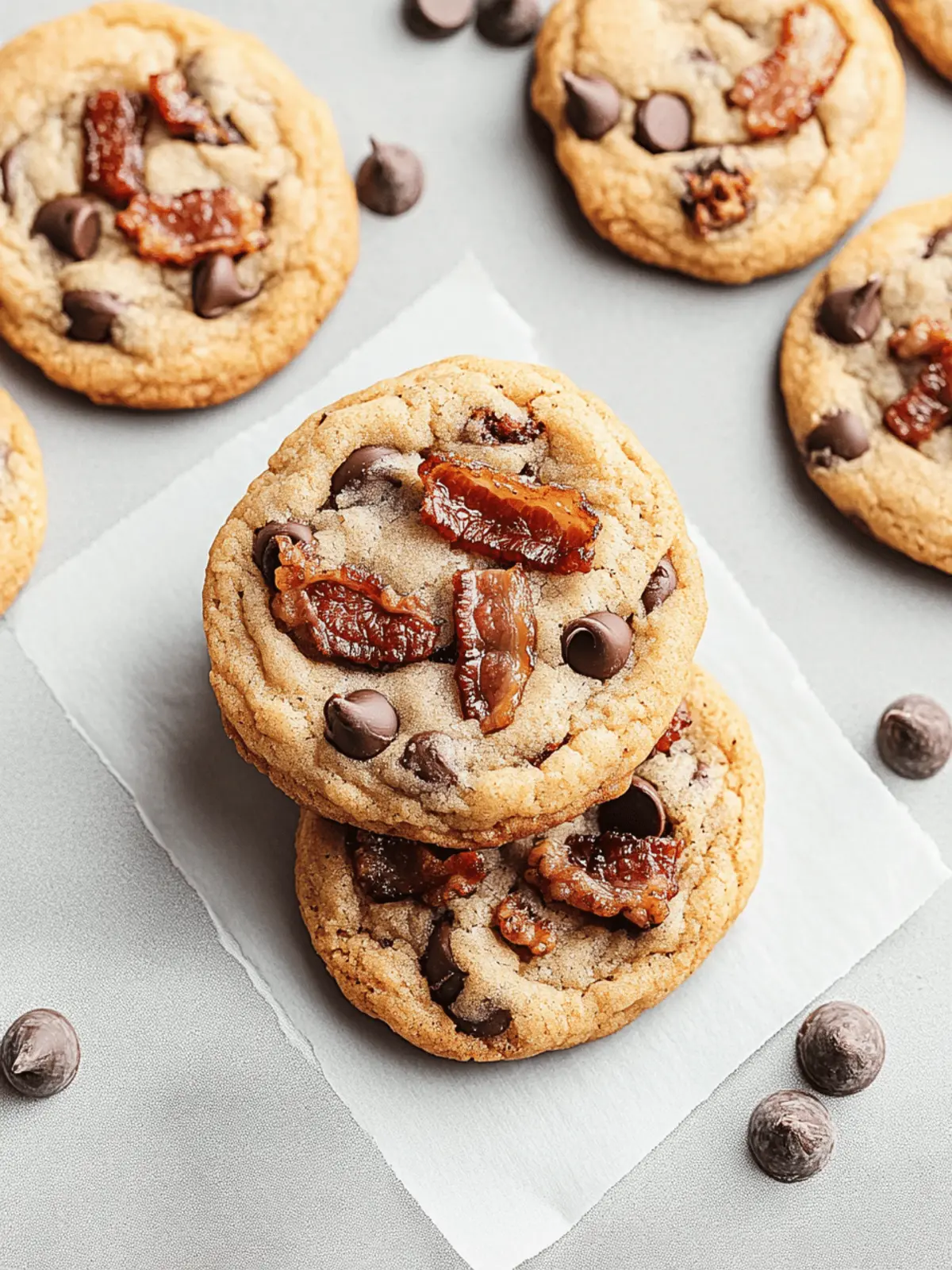 Maple Bacon Chocolate Chip Cookies: Sweet & Savory Bliss 3 Maple Bacon Chocolate Chip Cookies