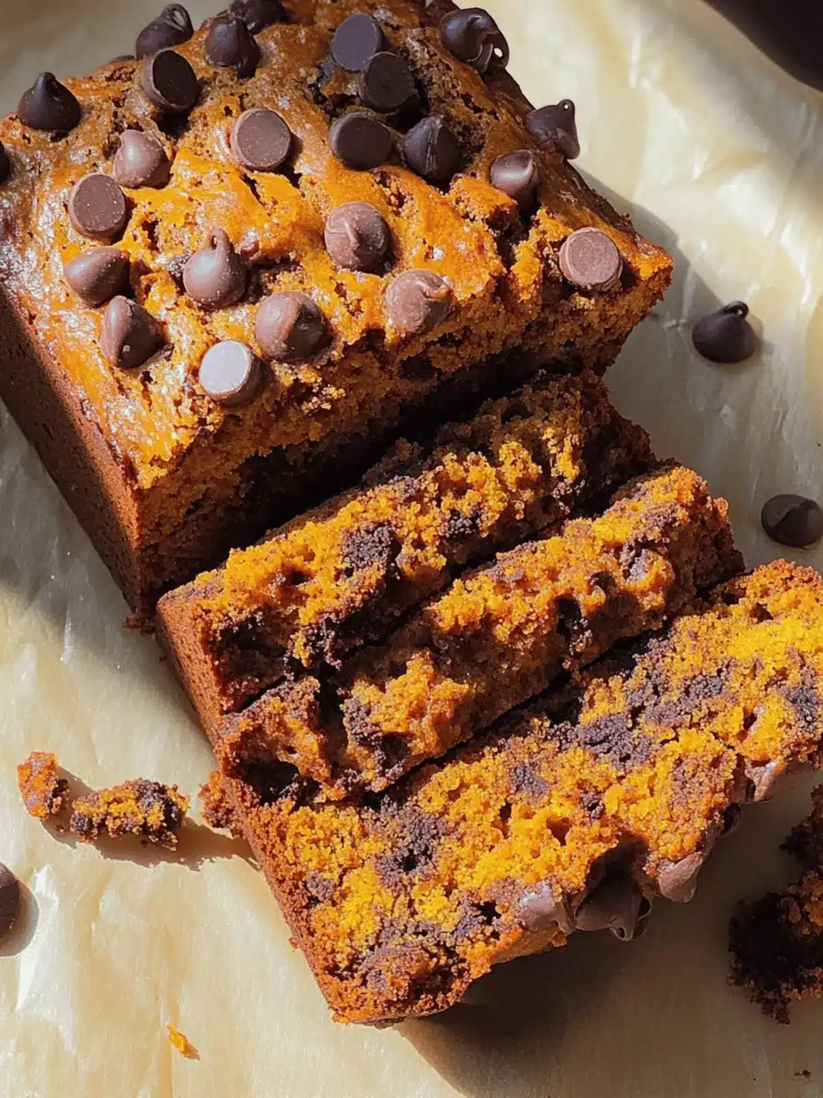 Pumpkin Banana Chocolate Chip Bread Recipe