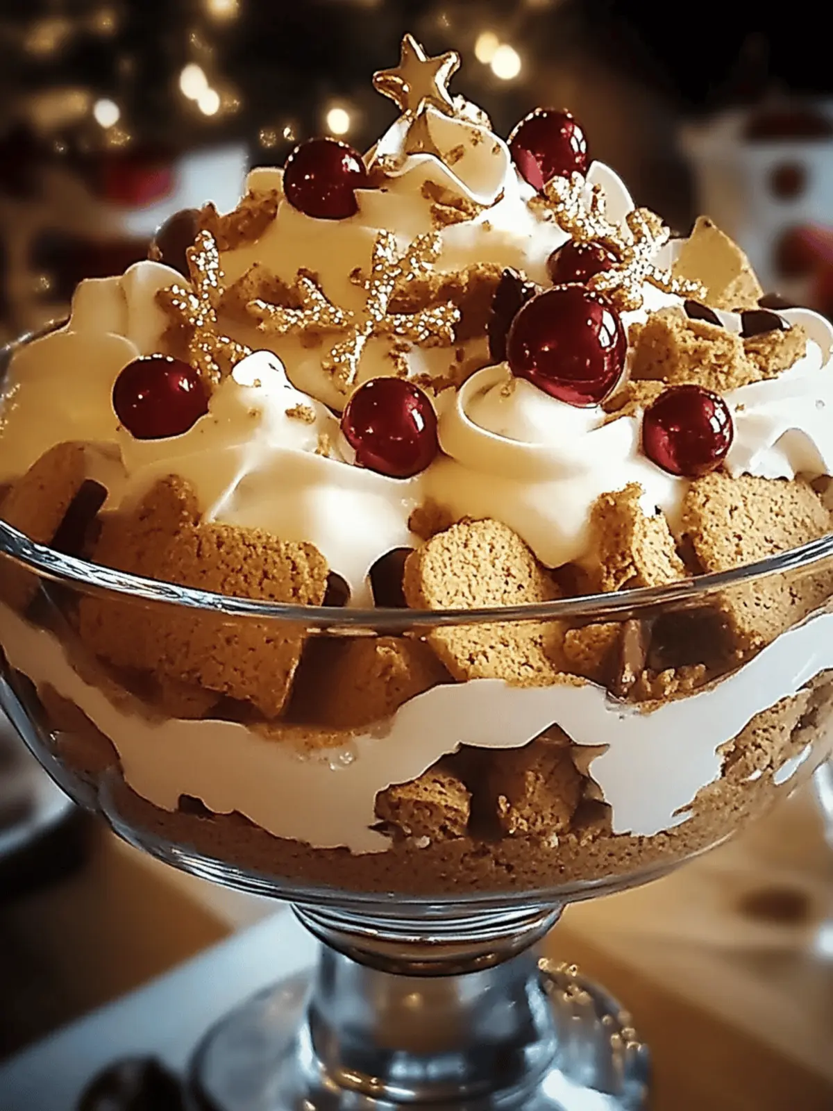 Festive Gingerbread Trifle