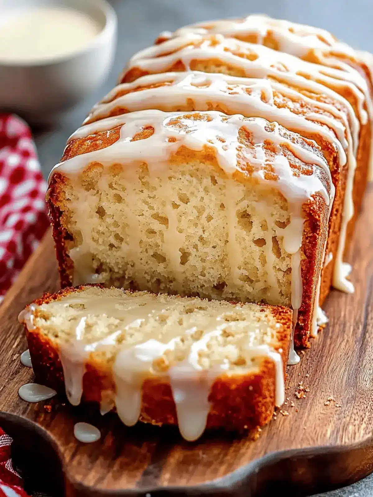 Eggnog Bread With Glaze