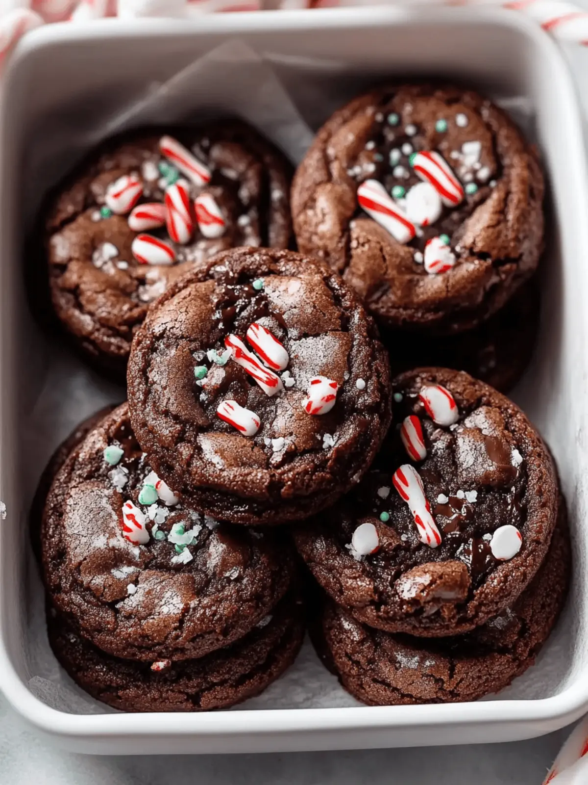 Peppermint Brownie Cookies: Unwrap Fudgy Holiday Bliss 4 Peppermint Brownie Cookies