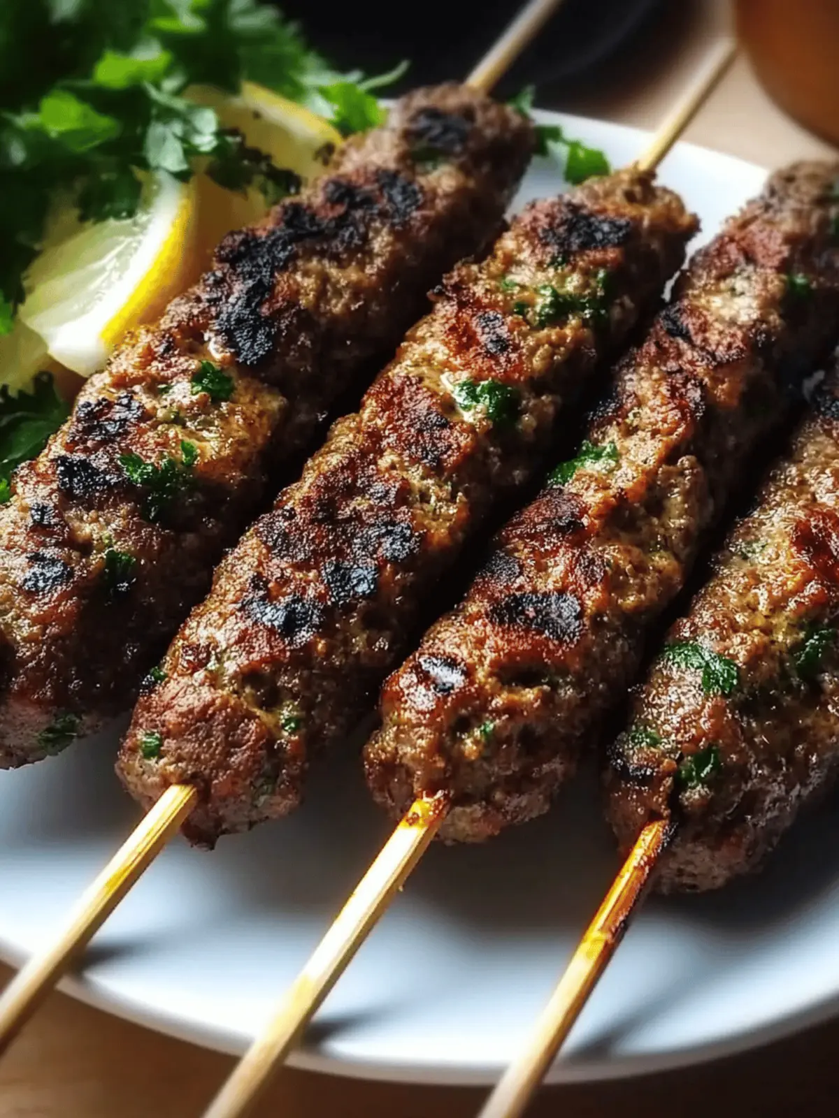 Beef Kafta Kebabs