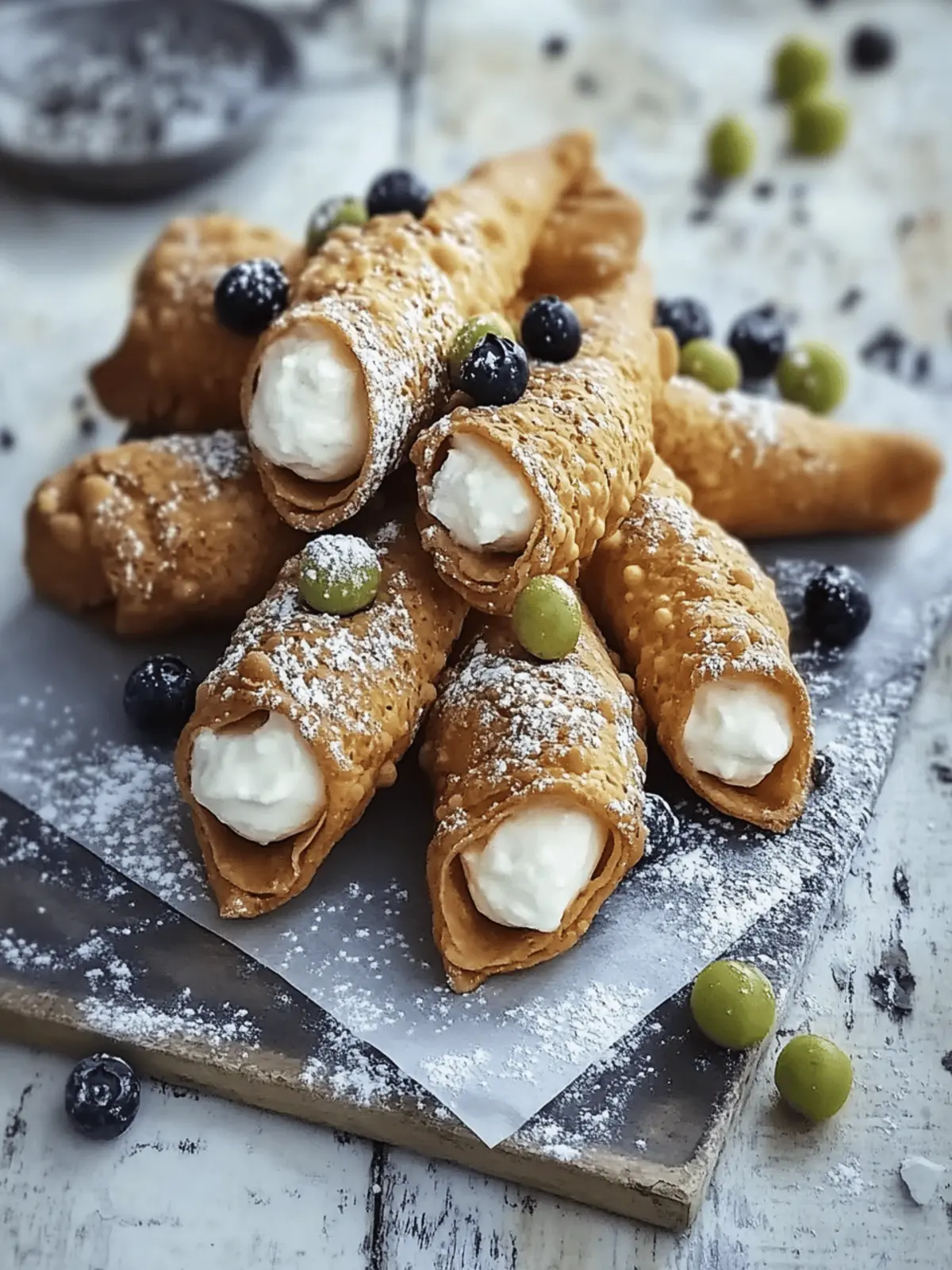 Sicilian Cannoli with Ricotta Filling