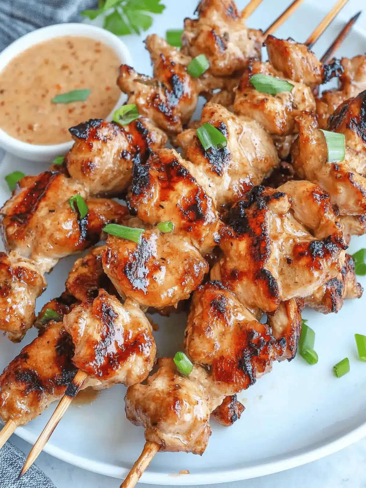 Bang Bang Chicken Skewers