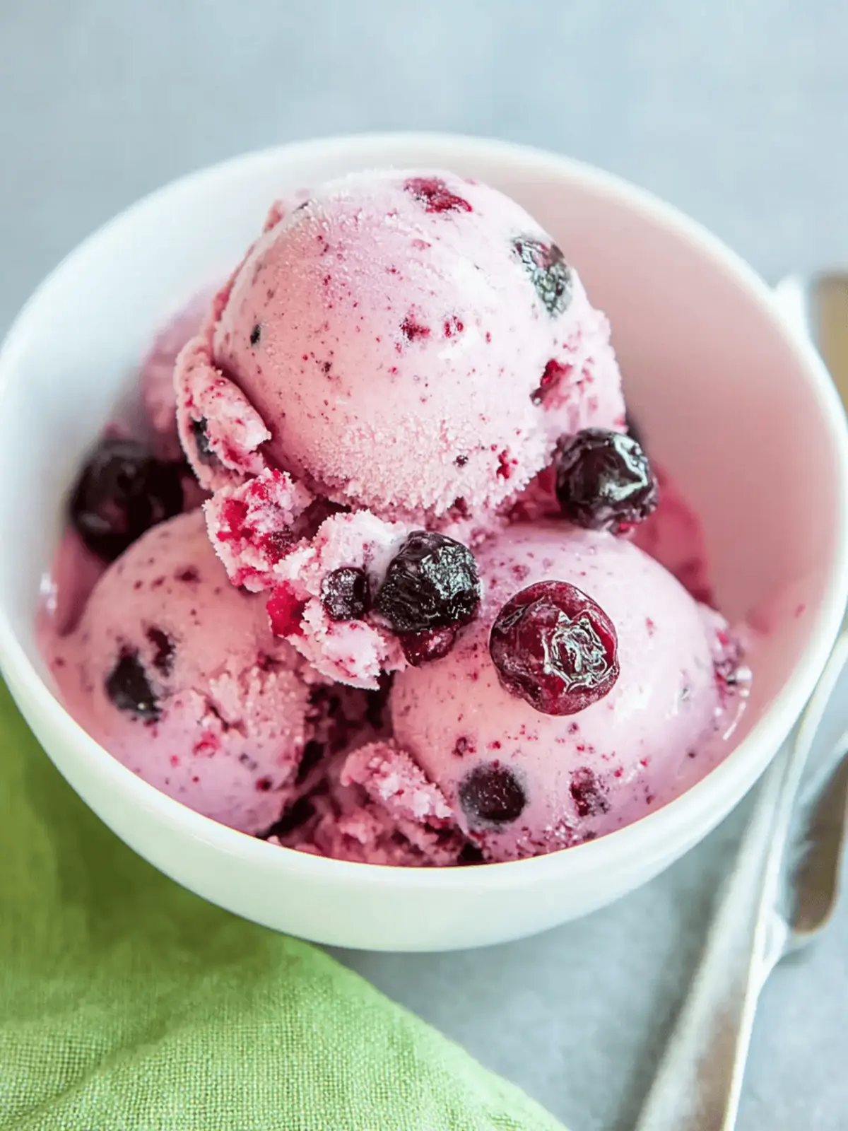 Cranberry Ice Cream